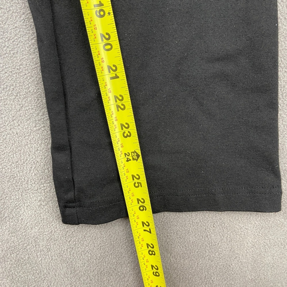 Soho Flare Pants Womens Medium Black Stretch Minimalist High Waisted Pull On - Picture 4 of 9
